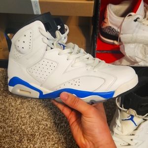 Jordan 6 sport blue size 10.5